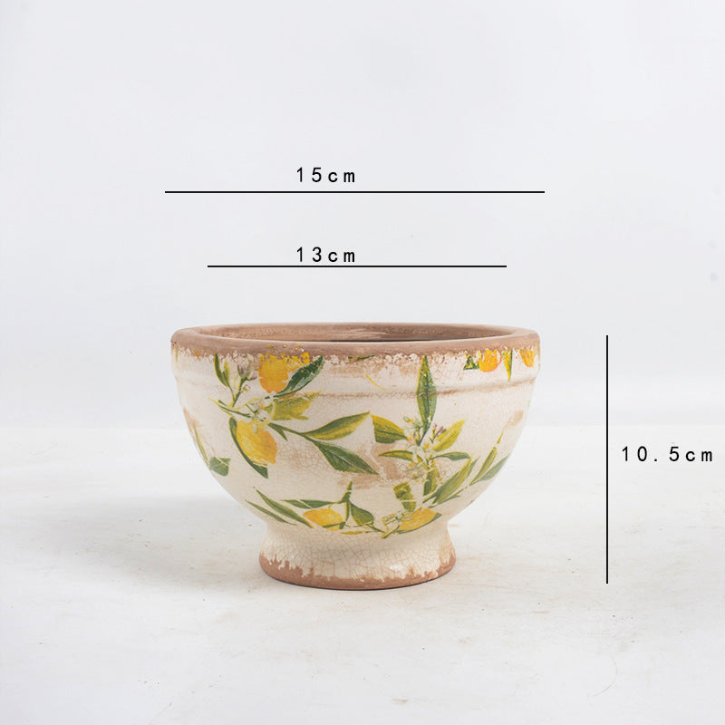 Floral Pedestal and Bowl Planters – product image 19