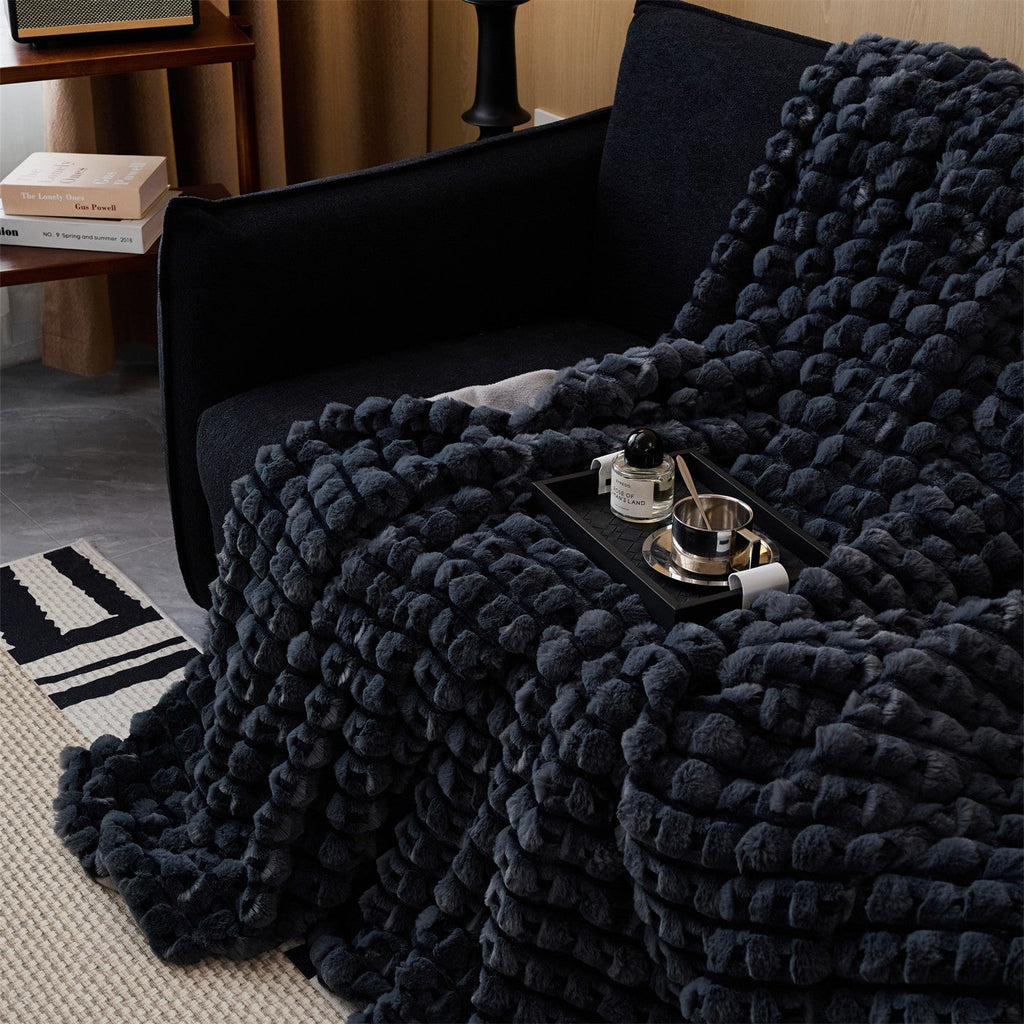 Chunky Textured Plush Throw Blanket – product image 10