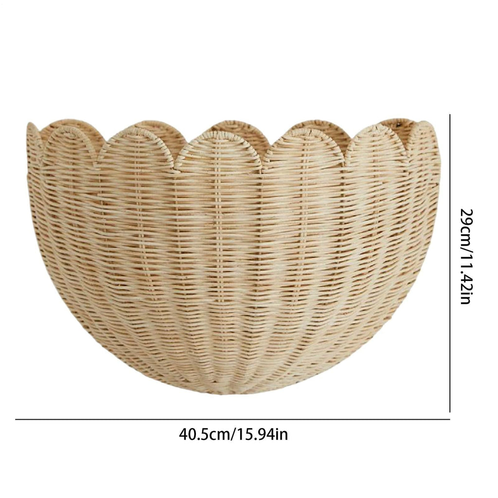 Scalloped Woven Storage Basket – product image 6