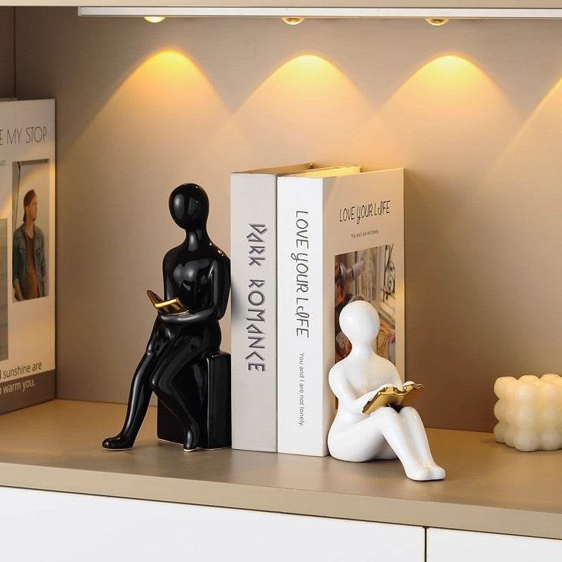 Seated Reading Figure Ornament – product image 2