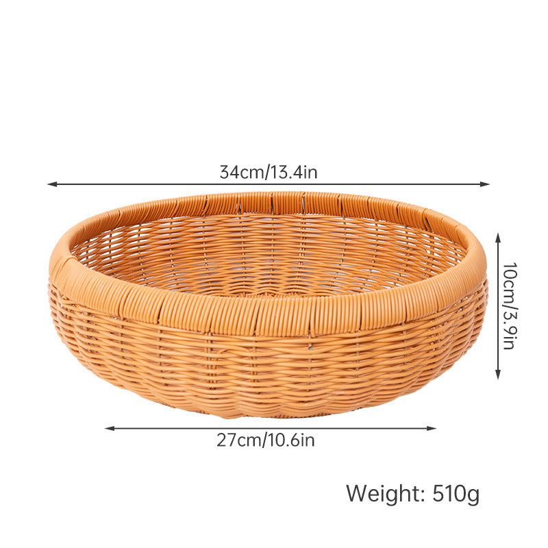 Shallow Woven Oval Basket – product image 8