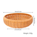 Shallow Woven Oval Basket – product image 8