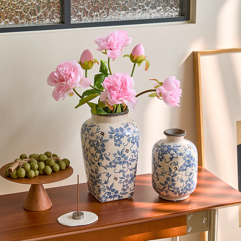 Floral Pattern Ceramic Vase, 25 cm – product image 9