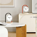 Modern Arch Desk Clock, Silent MDF and Acrylic Table Clock - product view 7