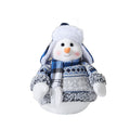 Fabric Snowman Christmas Figurine with Hat and Scarf, 33 cm - product view 1