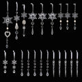 Crystal Snowflake Hanging Christmas Ornaments - product view 1