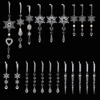 Crystal Snowflake Hanging Christmas Ornaments - product view 1