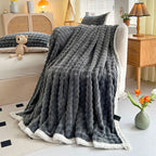 Soft Ribbed Plush Throw Blanket – product image 7