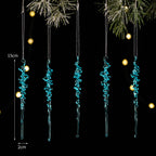 Frosted Icicle Christmas Ornament Set, 15 cm - product view 1