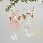 Plush Christmas Fairy Doll with Silver Wings, 22 cm - product view 2