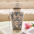 Floral Pattern Ceramic Vase, 25 cm – product image 1