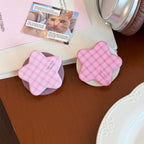Scalloped Gingham Drink Coaster – product image 1