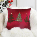 Embroidered Christmas Tree Pillow Cover, 45.01 × 45.01 cm - product view 6