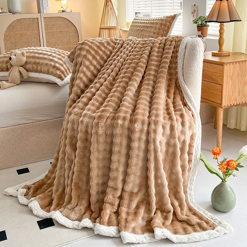 Soft Ribbed Plush Throw Blanket – product image 20