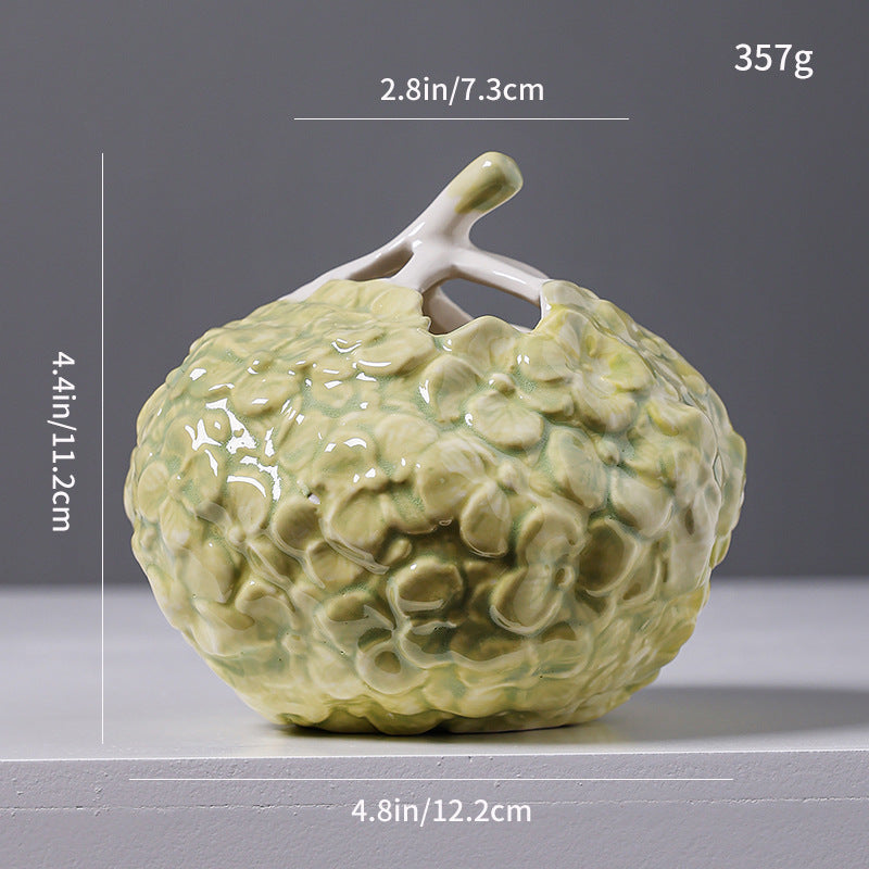 Floral Texture Ceramic Bud Vase – product image 1