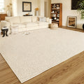 Textured Woven Area Rug in Neutral Colours - product view 1