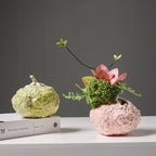 Floral Texture Ceramic Bud Vase – product image 5