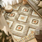Soft Geometric Pattern Area Rug for Living Spaces - product view 3