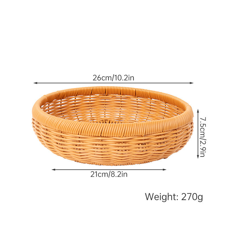 Shallow Woven Oval Basket – product image 7