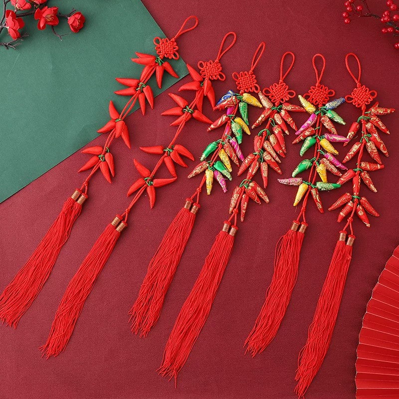 Colourful Hanging Tassel Ornament for Festive Home Decor - product view 1