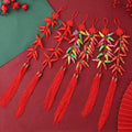 Colourful Hanging Tassel Ornament for Festive Home Decor - product view 1