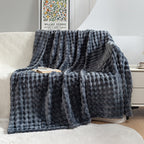 Soft Ribbed Plush Throw Blanket – product image 6