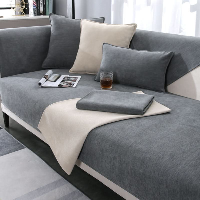 Non-Slip Sofa Cover and Pillowcase Options, Washable Furniture Protector — product view 2