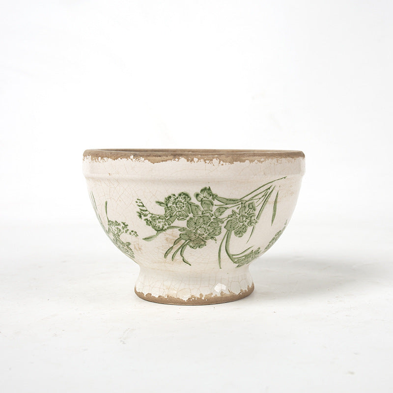 Floral Pedestal and Bowl Planters – product image 7