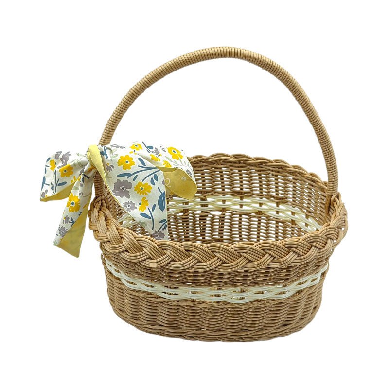 Handled Woven Storage Basket – product image 4