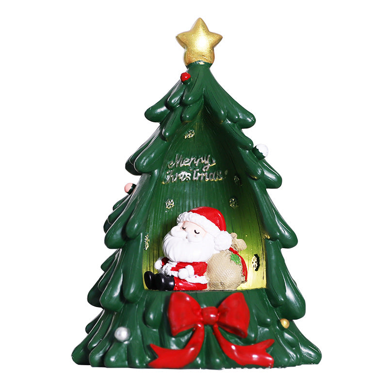 Christmas Tree Figurine with Santa and Star, 20.32 cm - product view 1