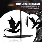 Dragon Silhouette Metal Bookends – product image 2