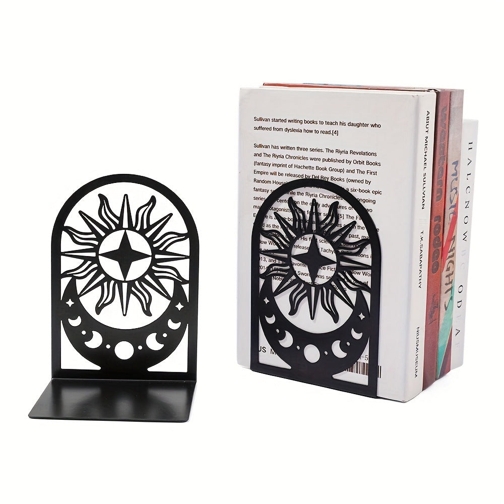 Sun and Moon Metal Bookends – product image 4