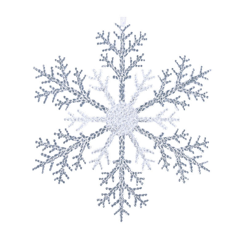 3D Snowflake Hanging Christmas Decoration, 21 cm - product view 1