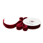 Burgundy Velvet Craft Ribbon, 4.5 m × 2.5 cm - product view 1