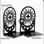 Sun and Moon Metal Bookends – product image 6