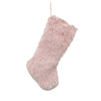 Plush Faux Fur Christmas Stocking with Hanging Loop, 48 cm - product view 1