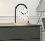 Modern Arch Desk Clock, Silent MDF and Acrylic Table Clock - product view 6