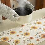 Floral Print Fringed Table Runner – product image 2