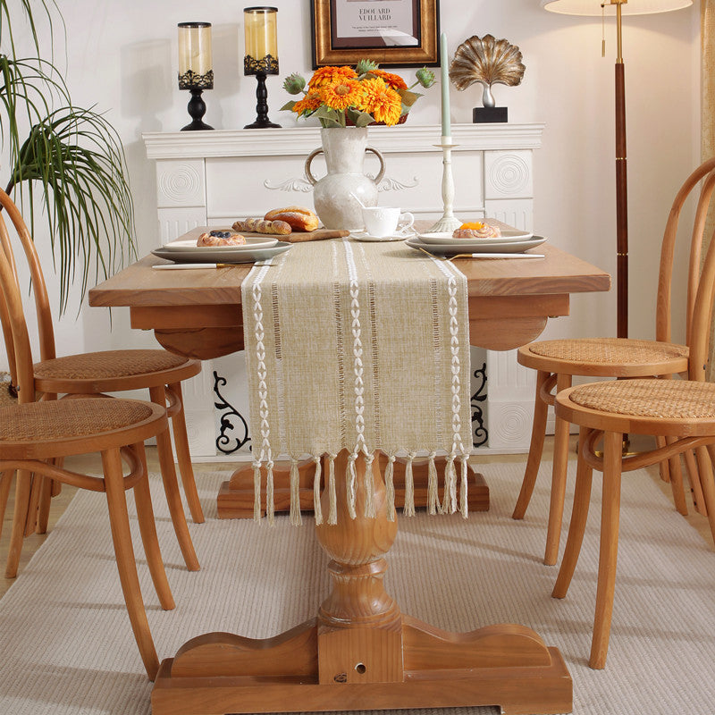 Woven Fringed Table Runner – product image 7