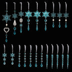 Crystal Snowflake Hanging Christmas Ornaments - product view 7
