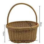 Handled Woven Storage Basket – product image 6