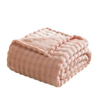Soft Ribbed Plush Throw Blanket – product image 2