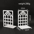 Arched Window Metal Bookends – product image 1