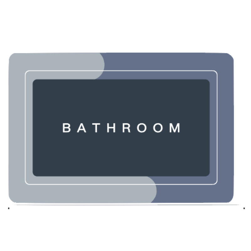 Soft Absorbent Bathroom Mat with Non-Slip Backing - product view 3