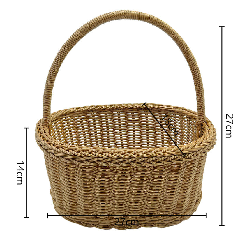 Handled Woven Storage Basket – product image 8
