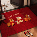Decorative Welcome Door Mat with Non-Slip Backing - product view 1