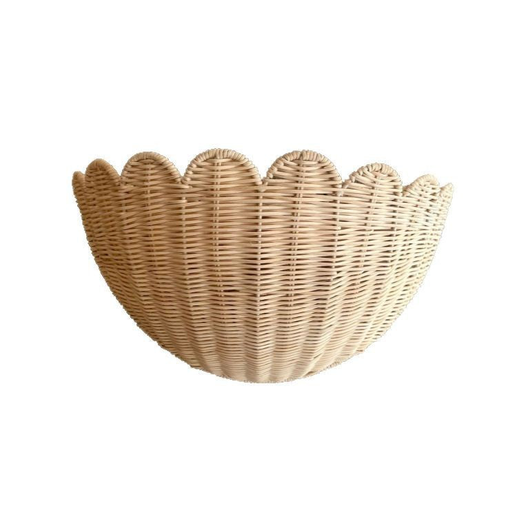 Scalloped Woven Storage Basket – product image 8