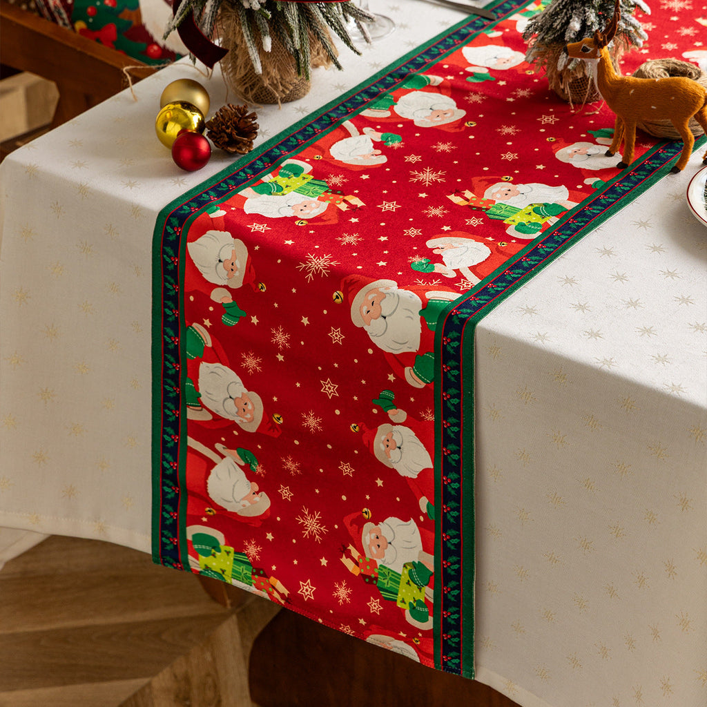 Christmas Table Runner, Reindeer, Santa & Winter Designs - product view 4