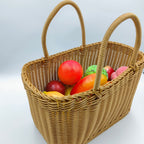 Handled Woven Storage Basket – product image 1