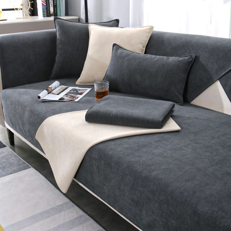 Non-Slip Sofa Cover and Pillowcase Options, Washable Furniture Protector — product view 1